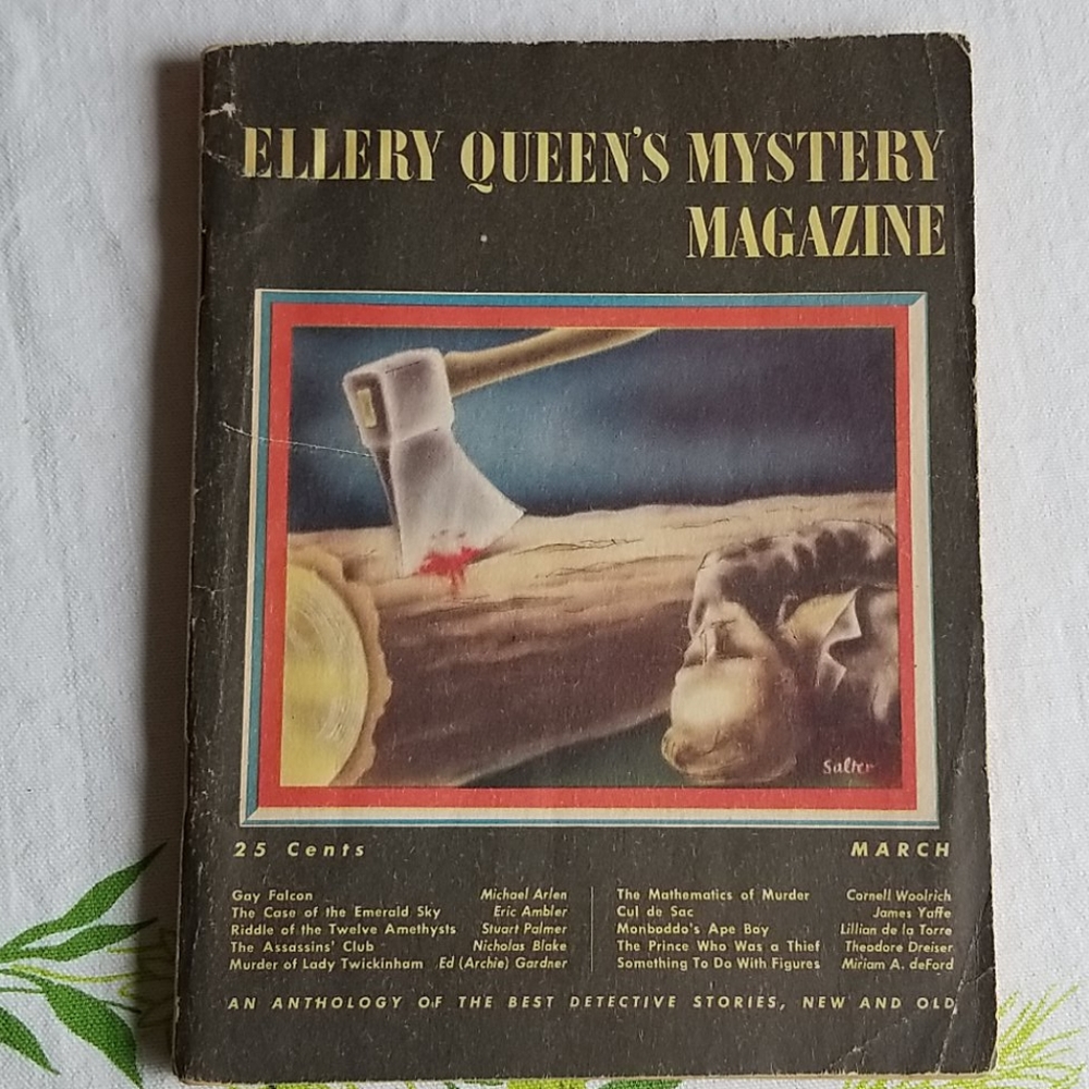1945 March Ellery Queen Mystery Mag